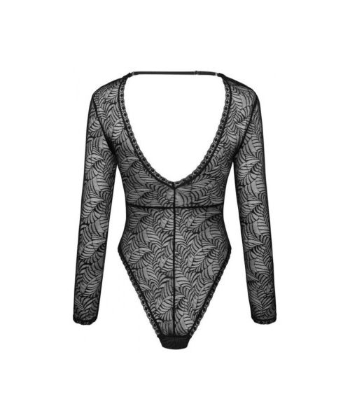 Сексуальне ажурне боді з рукавами Obsessive Merlys XS/S