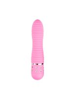 Вібратор ребристий Love Diamond Vibrator рожевий, 11.4 см