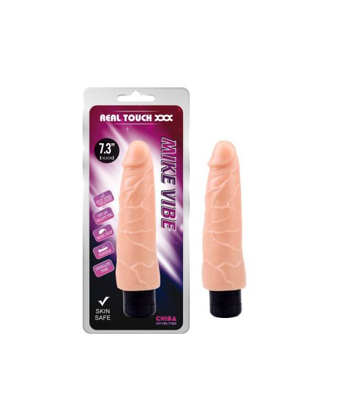 Вібратор реалістичний їхньої кібершкіри Chisa Real Touch XXX Mike Vibe, бежевий