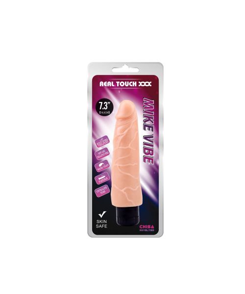 Вібратор реалістичний їхньої кібершкіри Chisa Real Touch XXX Mike Vibe, бежевий