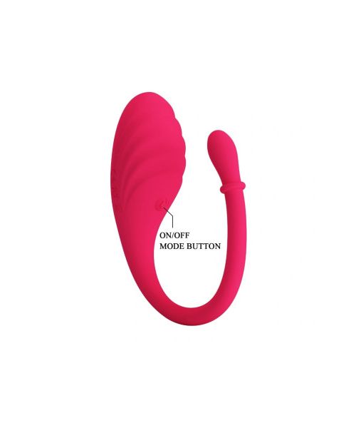 Віброяйце Romance Undine Vibro-Bullet силіконове, з додатком, рожеве, 20,5 х 3,4 см
