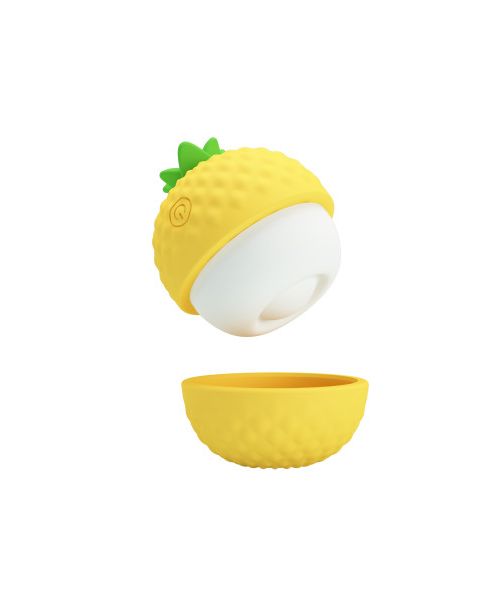 Кліторальний пульсатор PRETTY LOVE Pineapple Secret жовтий, 5,7 х 5,1 см