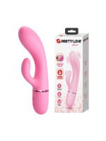 Вібратор-кролик PRETTY LOVE Marski рожевий, 18 х 3.6 см