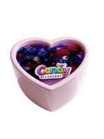 Масажна свічка з ароматом чорниці Candy Blueberry у формі серця, 70 мл