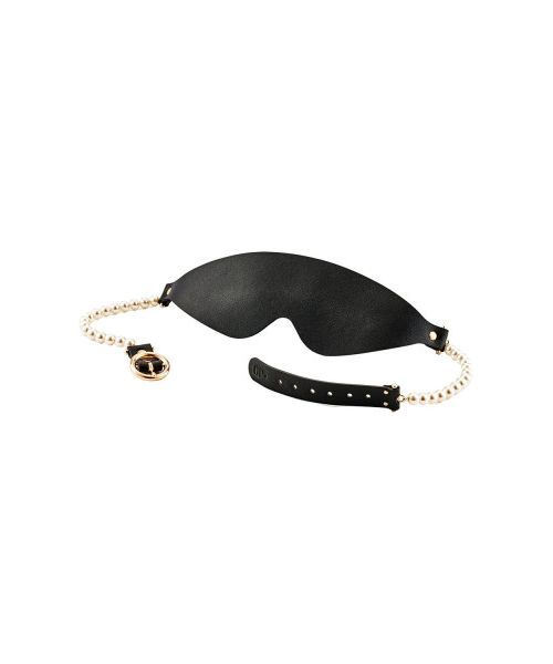 Маска BDSM Boudoir Pearl Blindfold Guilty Pleasure, чорно-золота