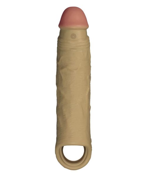 Реалістична вібронасадка Shaft Vibrating Sheath Size 2 Oak з пультом, 22.3 см