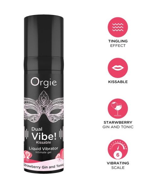 Набір Orgie VIBE! BULLET чорна віброкуля та рідкий вібратор 15 мл