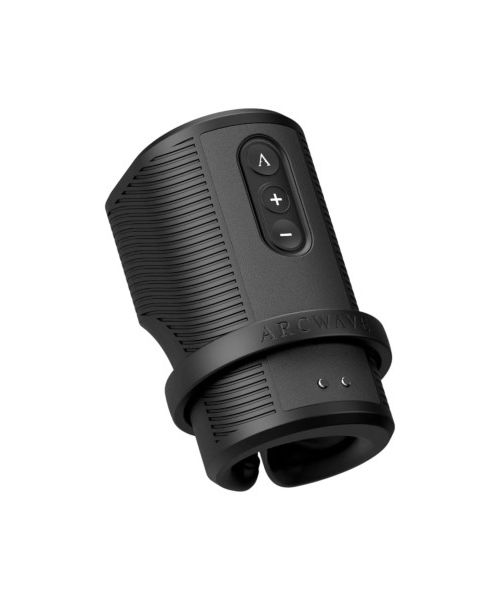 Вібруючий мастурбатор Arcwave Zing Black, відкритий, чорний