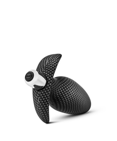 Анальна пробка з вібрацією 3 в 1 BLUSH SPARK THROTTLE AV-01 CARBON FIBER