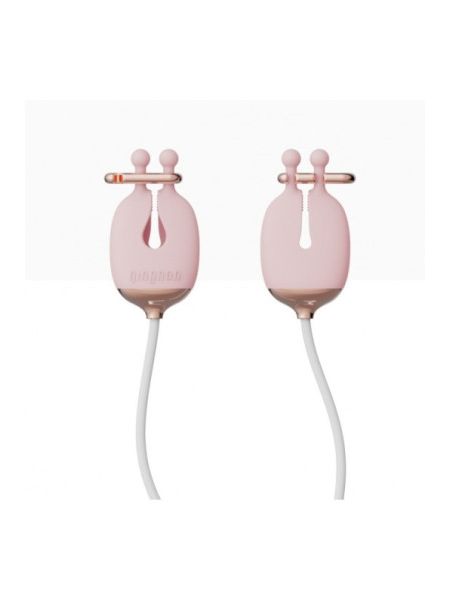 Затискачі для сосків з вібрацією Qingnan No.2 Vibrating Nipple Clamps Pink
