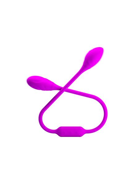 Гнучкий вібростимулятор для пар PRETTY LOVE Dream Lover's Whip, фіолетовий, 65.5 х 3.2 см