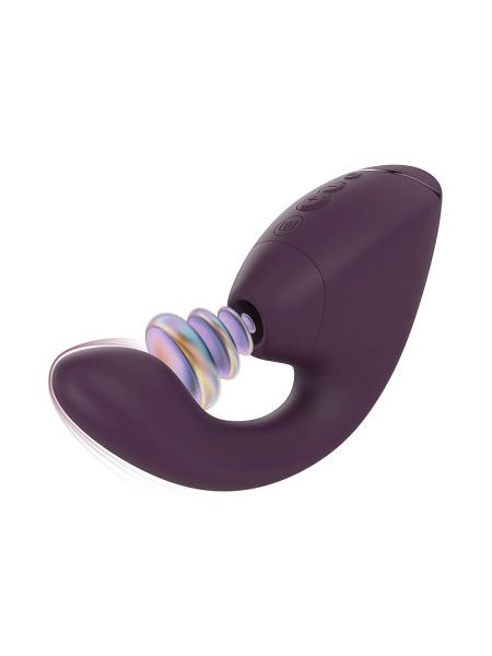 Вібратор-стимулятор вакуумний Womanizer Next Duo Dark Purple для точки G, фіолетовий