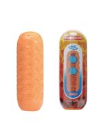 Мастурбатор Pretty Love Venus-X Orange з кульками для стимуляції, 18 х 6.5 см