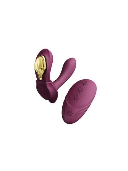 Вібратор в трусики AYA Zalo Velvet Purple на пульті керування