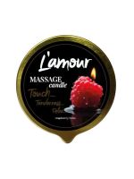 Масажна свічка L’amour Raspberry Bliss, золота, 70 мл
