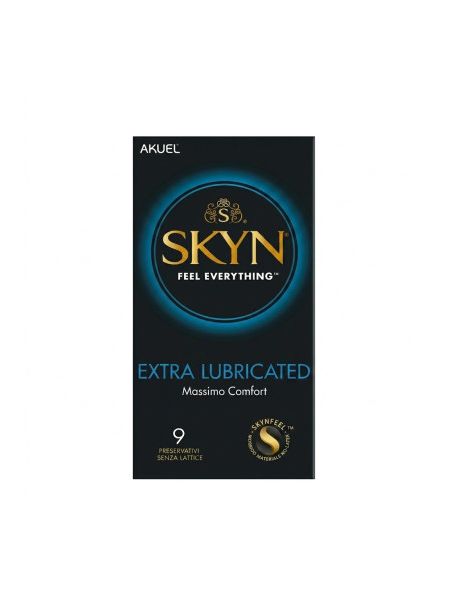 Презервативы безлатексные (полиизопрен) Skyn ​​Extra Lubricated, с дополнительной смазкой, 9 шт.