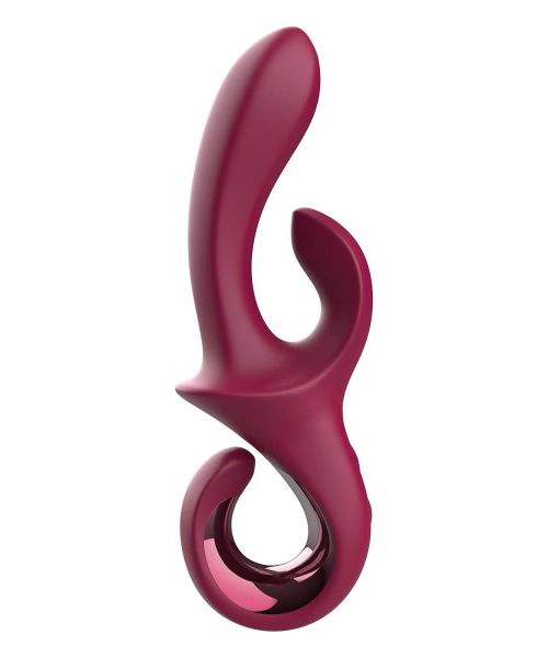 Вібратор-кролик Dreamtoys Glam Duo Vibrator з гачком ручкою, 22.7 х 4.2 см