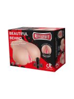 Мастурбатор вагіна Dream Toys з вібрацією, бежевий, 22 х 15 см