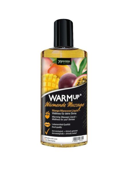 Їстівна масажна олія з ефектом, що розігріває WARMup Mango Maracuya 150 мл