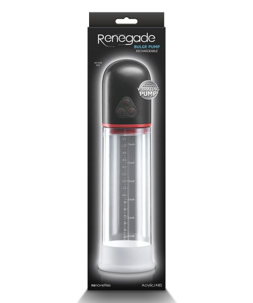 Вакуумна помпа NS Novelties Renegade з вібрацією, біла, 29.5 см