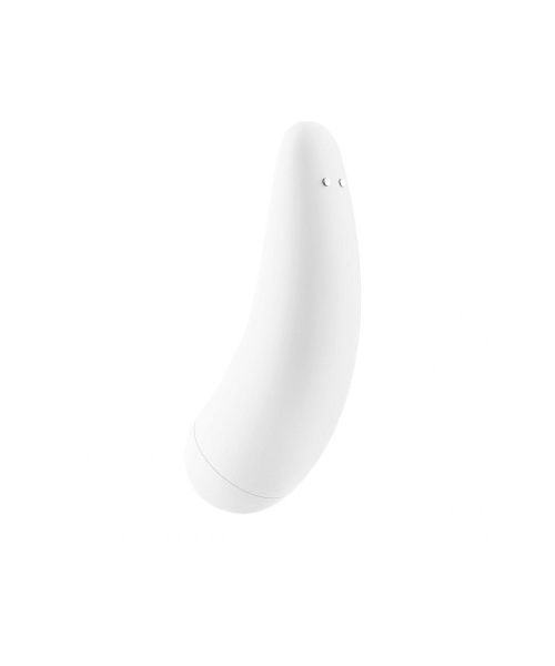Безконтактний вакуумний смарт-стимулятор клітора Satisfyer Curvy 2+ білий