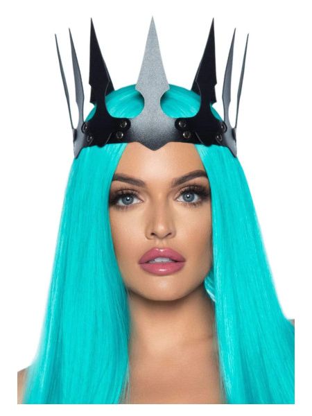 Корона з гострими зубцями Leg Avenu Faux leather spiked crown O/S
