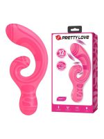 Вібратор-кролик Pretty Love Verity, рожевий, 12.5 см х 3.1 см