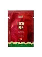 Саше Їстівний лубрикант з ефектом тепла INTT Lick Me Watermelon зі смаком кавуна, 2 мл