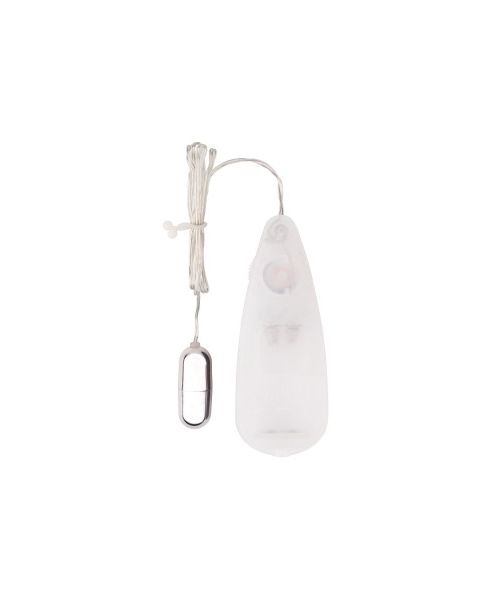 Вибропуля серебристая Chisa Hi-Basic Be Mine Bullet Vibrator на белом пульте управления