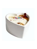 Масажна свічка з ароматом горіхового крему Candy Nut Cream у формі серця, 70 мл