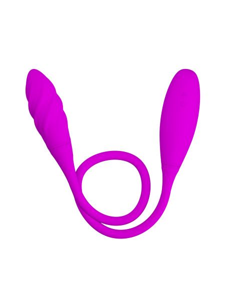 Двосторонній вібратор PRETTY LOVE Snaky Vibe, фіолетовий