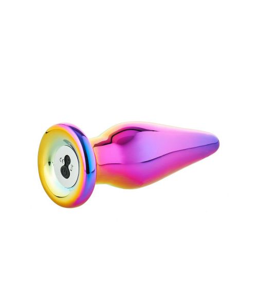 Анальна пробка з вібрацією скляна конусна Dream Toys GLAMOUR GLASS