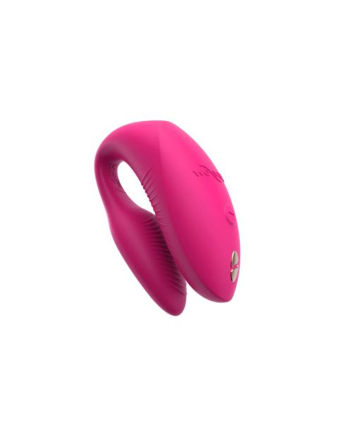 Вібратор для пар We-Vibe Chorus Pro Electric Pink з пультом і додатком, рожевий