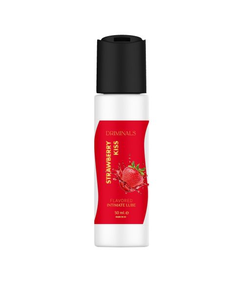 Їстівний лубрикант Driminals Kiss Strawberry зі смаком полуниці, 30 мл