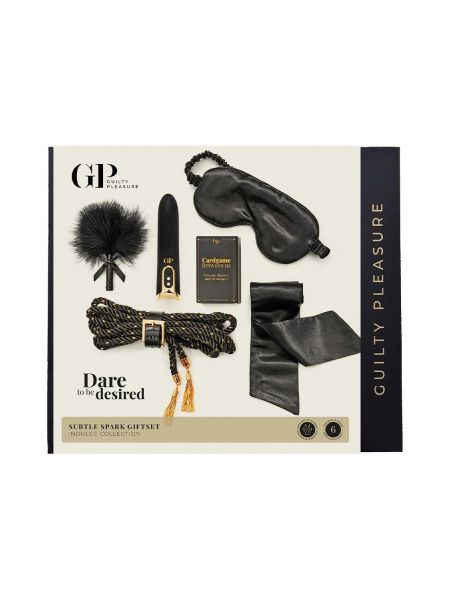 Подарунковий набір БДСМ Guilty Pleasure Subtle Spark, чорний, 6 предметів
