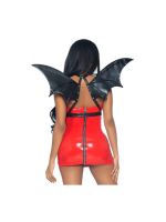 Портупєя зі штучної шкіри з крилами кажана Leg Avenue Bat wing body harness O/S