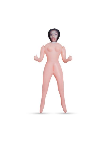 Секс-лялька з 3 отворами Crushious LUCIA The Inflatable Nurse, бежева, 155 см
