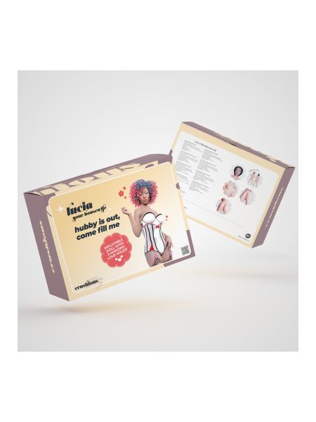 Секс-лялька з 3 отворами Crushious LUCIA The Inflatable Nurse, бежева, 155 см