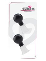 Стимулятори-помпи для сосків Dream Toys All Time Favorites чорно-прозорі