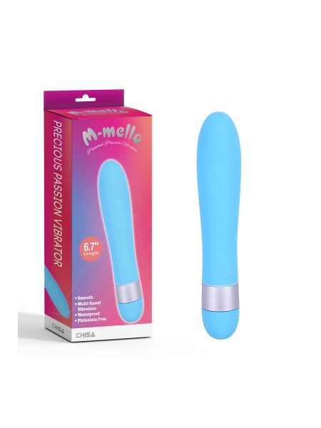 Вібратор класичний Chisa M-MELLO, блакитний