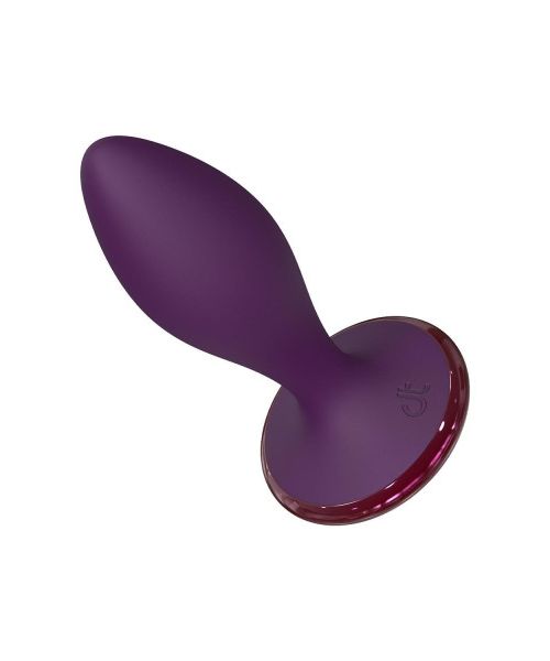 Анальний вібратор Dreamtoys Glam з пультом, фіолетовий, 12.8 см