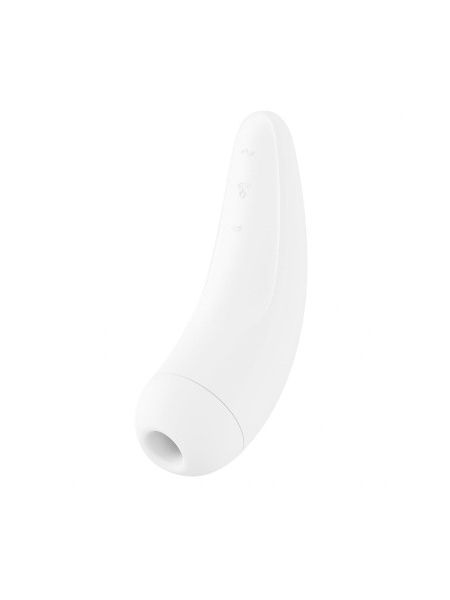 Безконтактний вакуумний смарт-стимулятор клітора Satisfyer Curvy 2+ білий