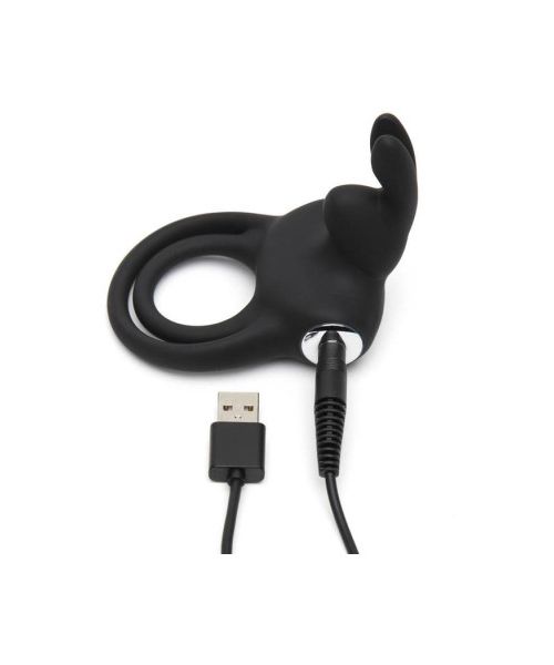 Подвійне ерекційне кільце з вібрацією Happy Rabbit Stimulating Rechargeable Rabbit Cock Ring