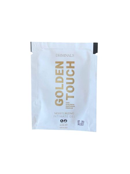 Пробник/Лубрикант на водній основі Driminals Golden Touch з чіа та гіалуроновою кислотою, 4 мл