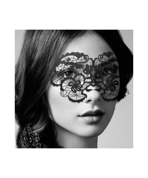 Вінілова маска Anna від Bijoux Indiscrets, чорна