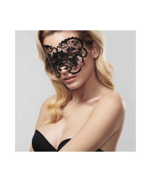Вінілова маска Anna від Bijoux Indiscrets, чорна