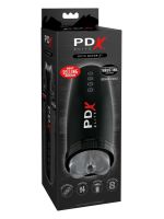 Мастурбатор Pipedream PDX Elite з вібрацією та всмоктуванням, чорний, 22 см