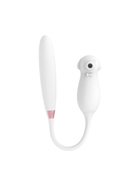 Вібратор подвійний білий Elva Dual Purpose (white)