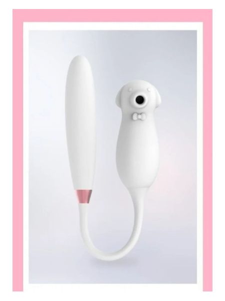 Вібратор подвійний білий Elva Dual Purpose (white)