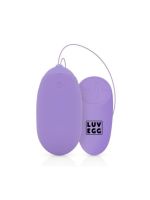 Вагінальне яйце з вібрацією та дистанційним пультом Luv Egg XL лілове